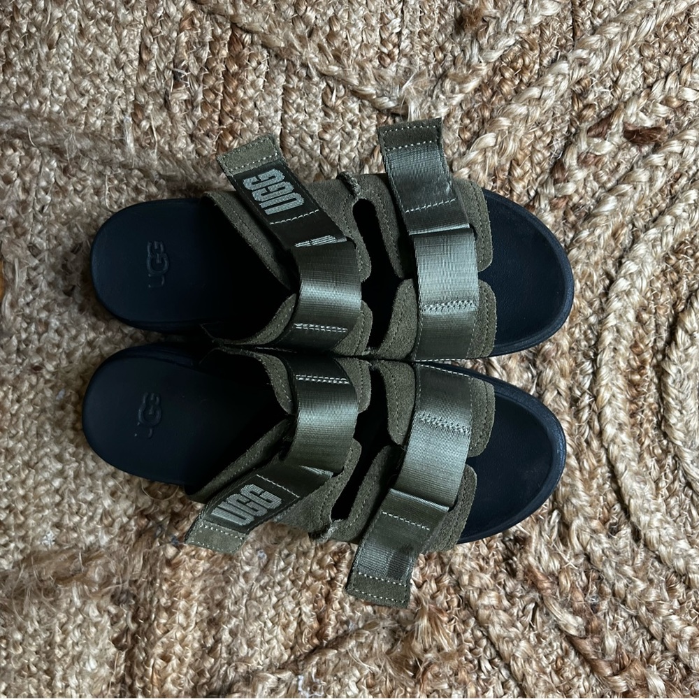 UGG Green Sandals Durable Outdoor Design